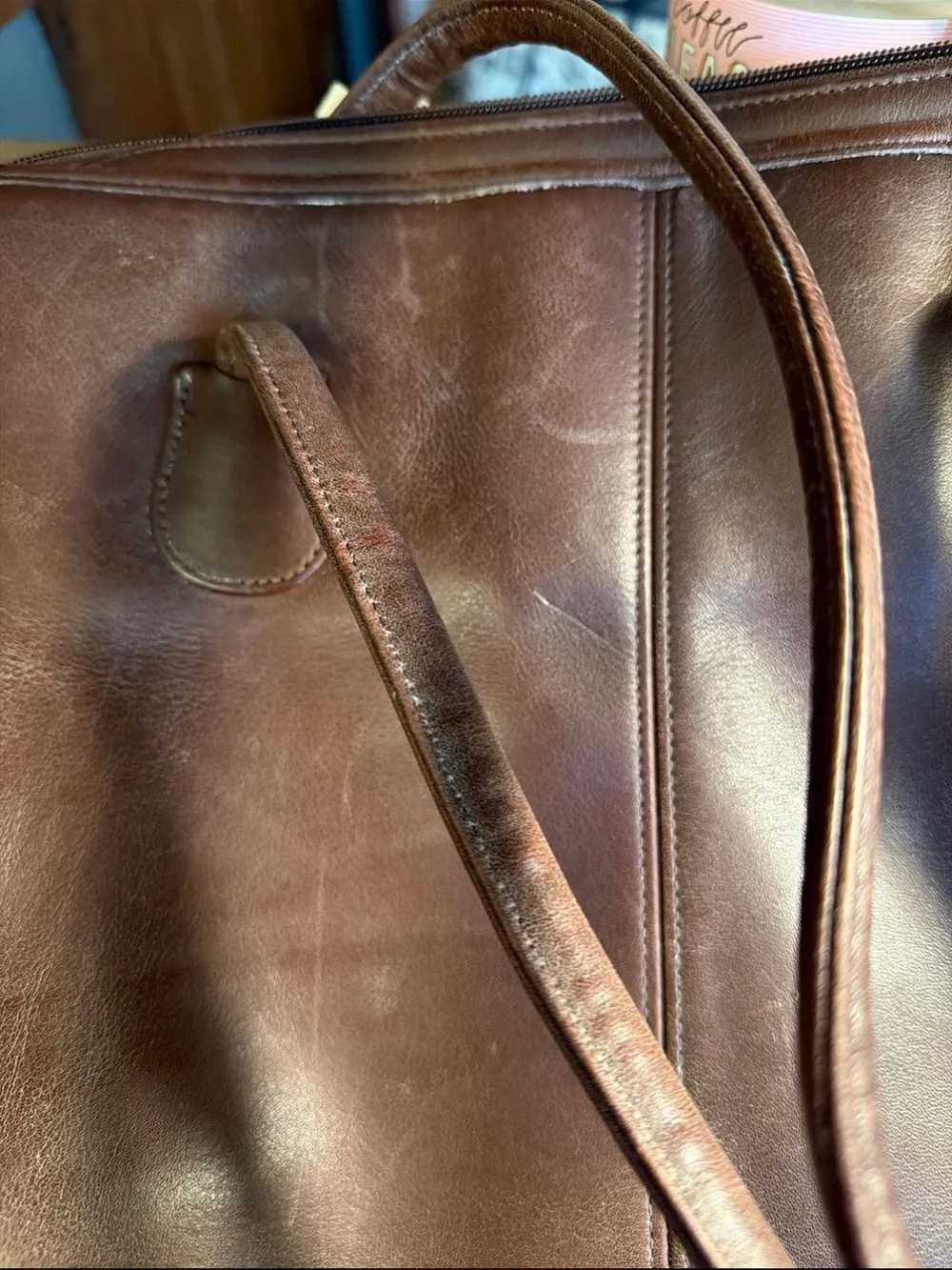 Coach Leather Briefcase Tote